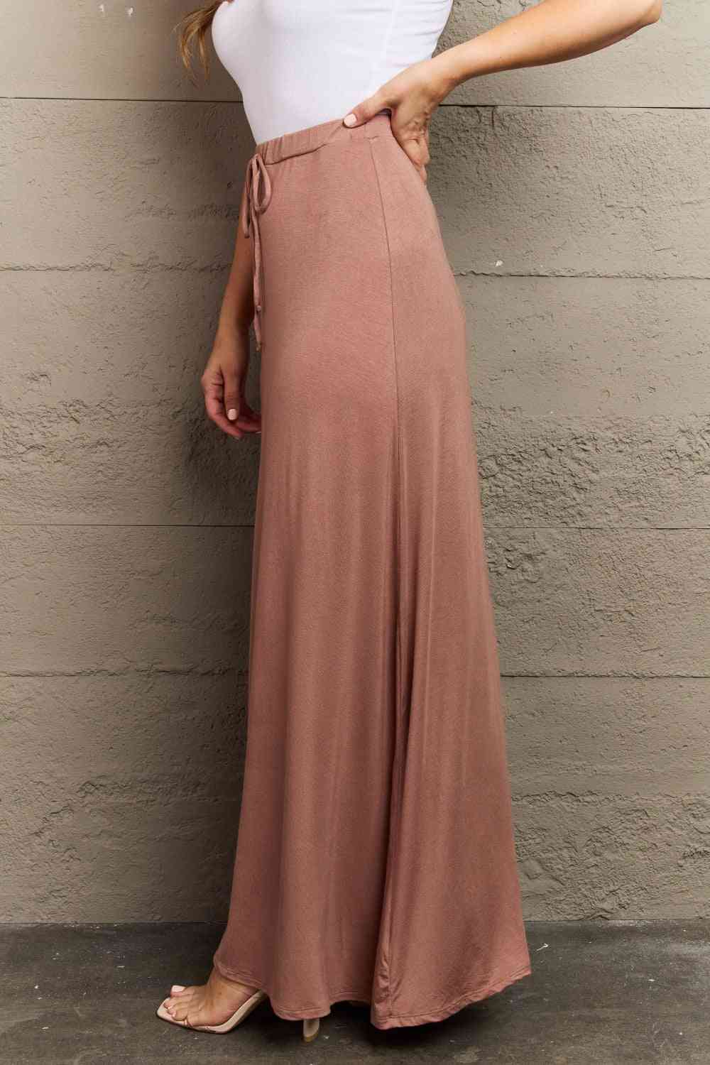 For The Day Full Size Flare Maxi Skirt in Chocolate - Bottoms - Skirts - 3 - 2024