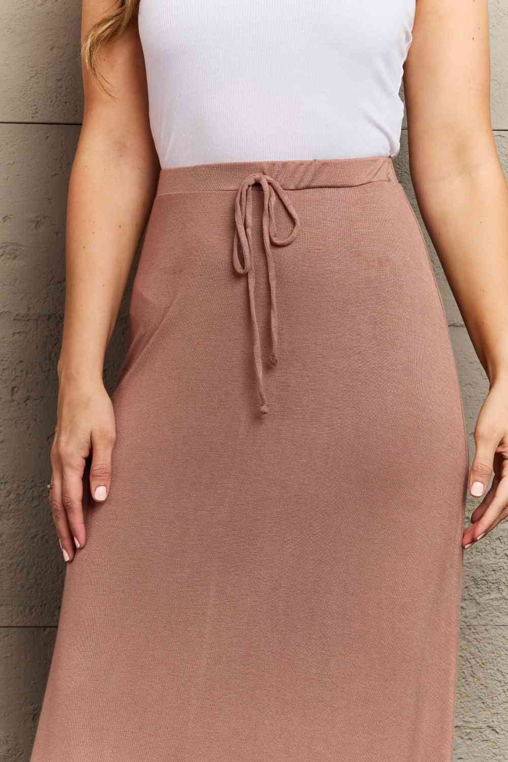 For The Day Full Size Flare Maxi Skirt in Chocolate - Bottoms - Skirts - 5 - 2024