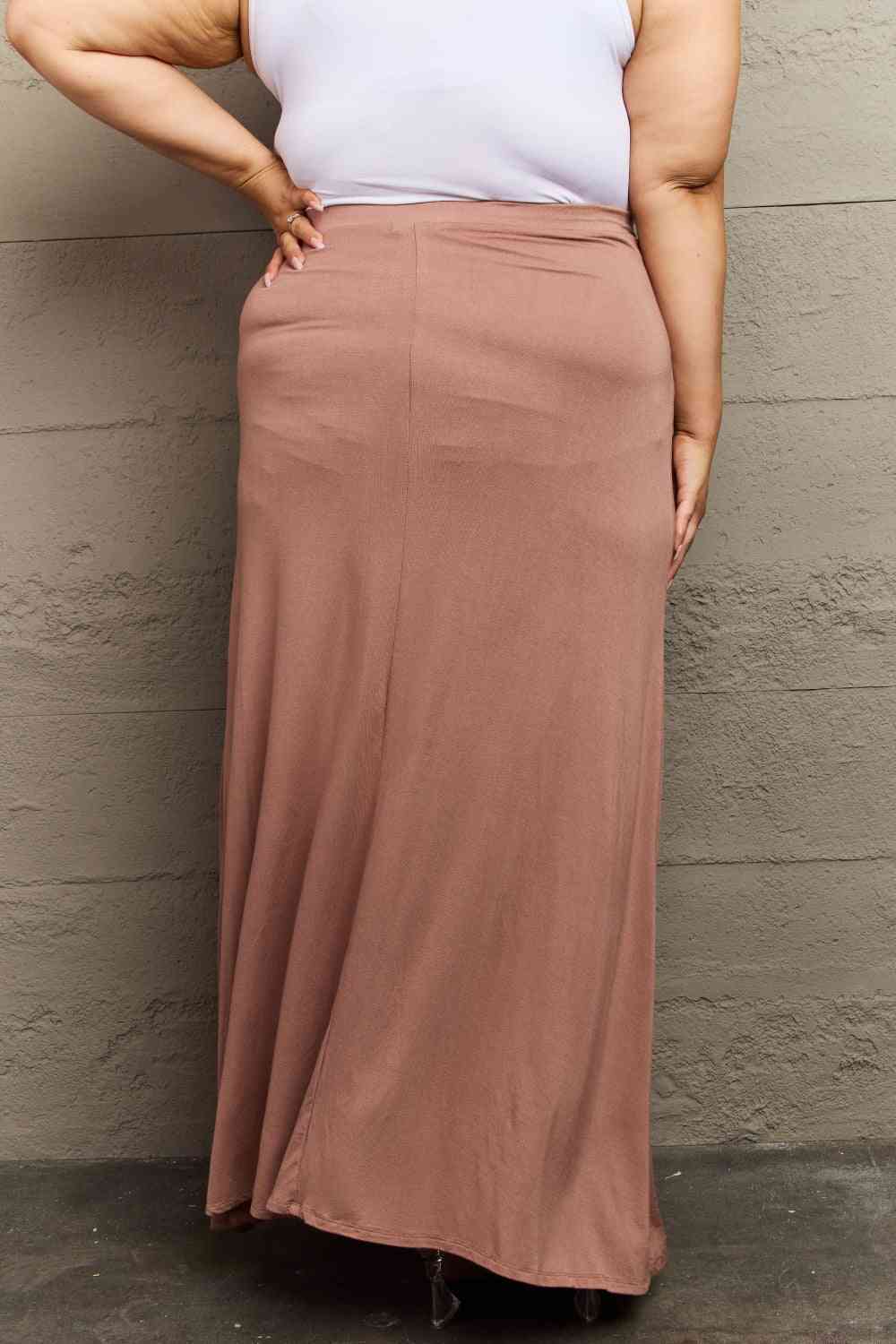For The Day Full Size Flare Maxi Skirt in Chocolate - Bottoms - Skirts - 8 - 2024