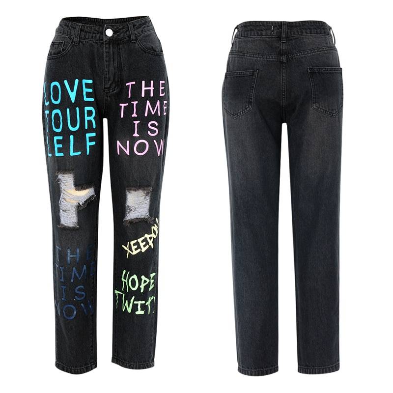 Denim Graffiti Jeans - Bottoms - Clothing - 4 - 2024