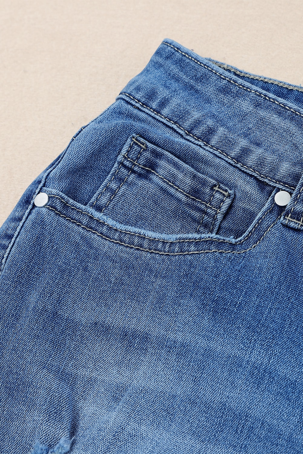 Distressed Frayed Hem Flare Jeans - Bottoms - Pants - 5 - 2024