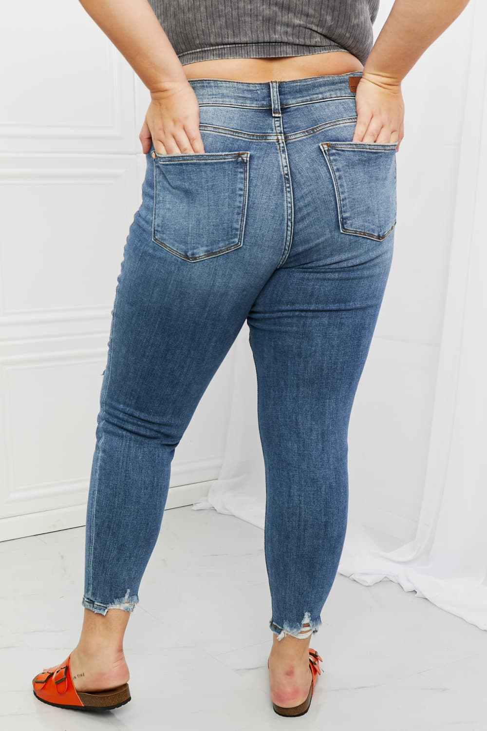 Distressed Patch Jeans - Bottoms - Pants - 2 - 2024