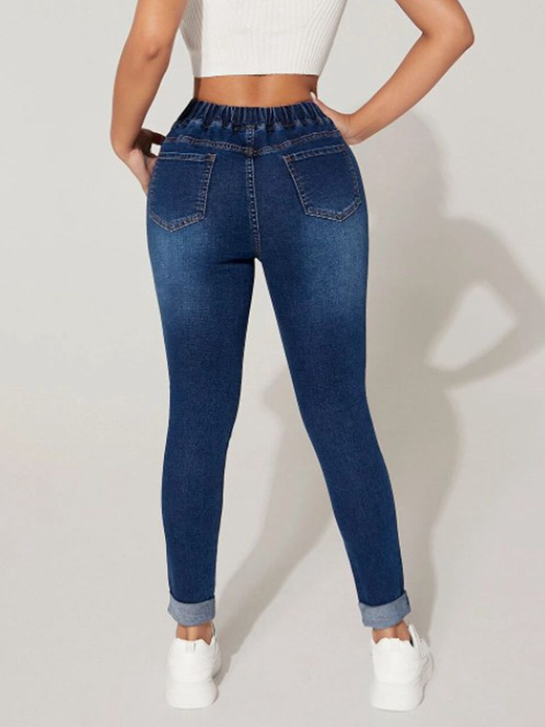 Drawstring Cropped Jeans - Bottoms - Pants - 2 - 2024