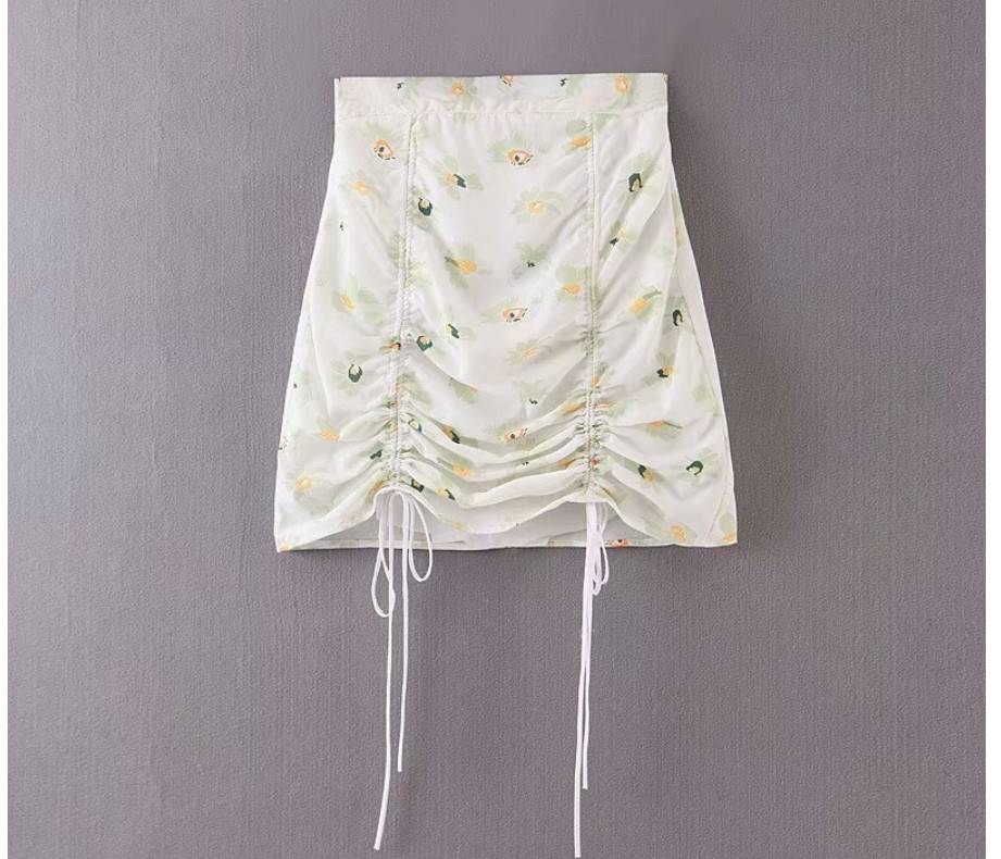 Drawstring Mini Skirt - Bottoms - Skirts - 8 - 2024