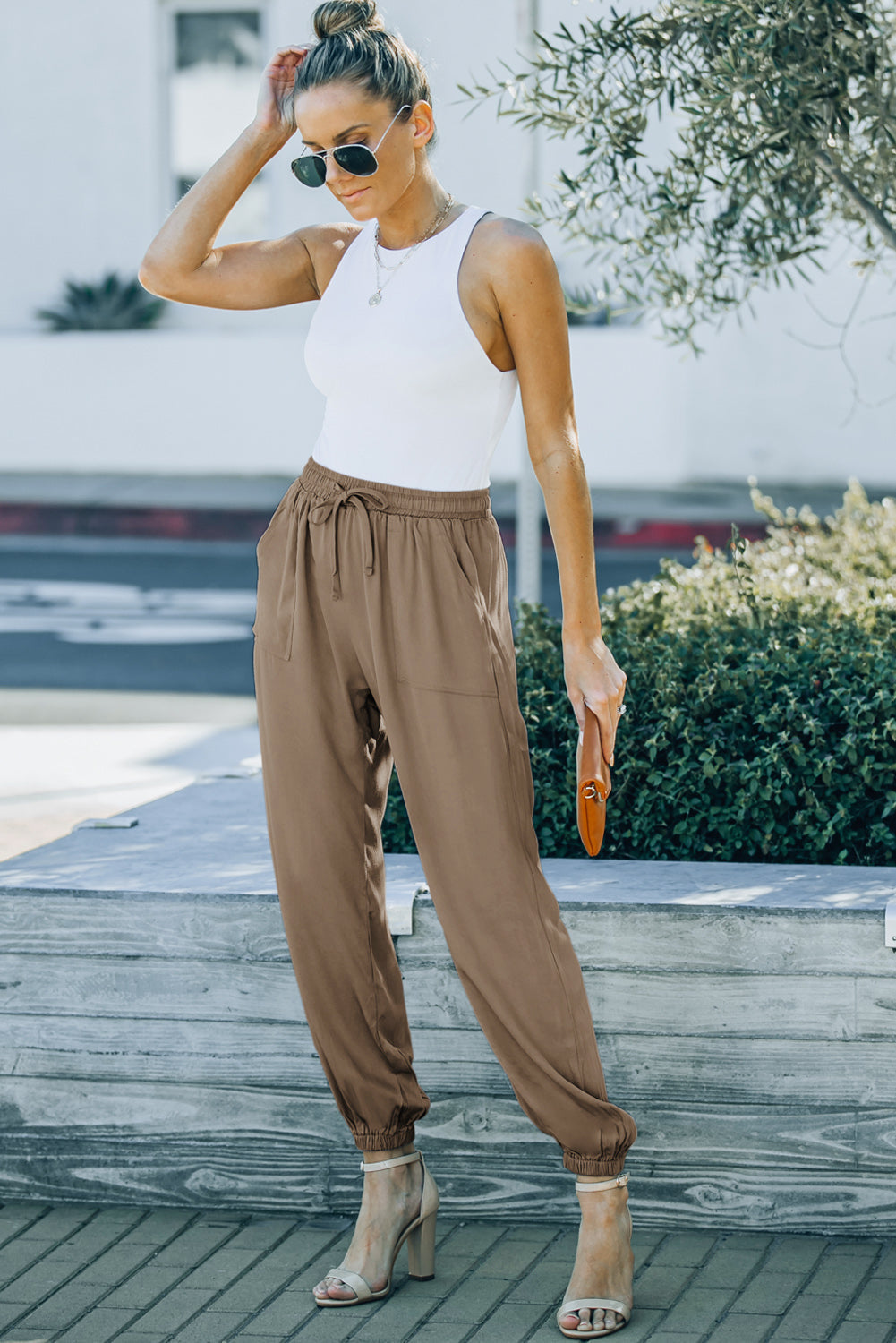 Drawstring Waist Joggers with Pockets - Bottoms - Pants - 7 - 2024