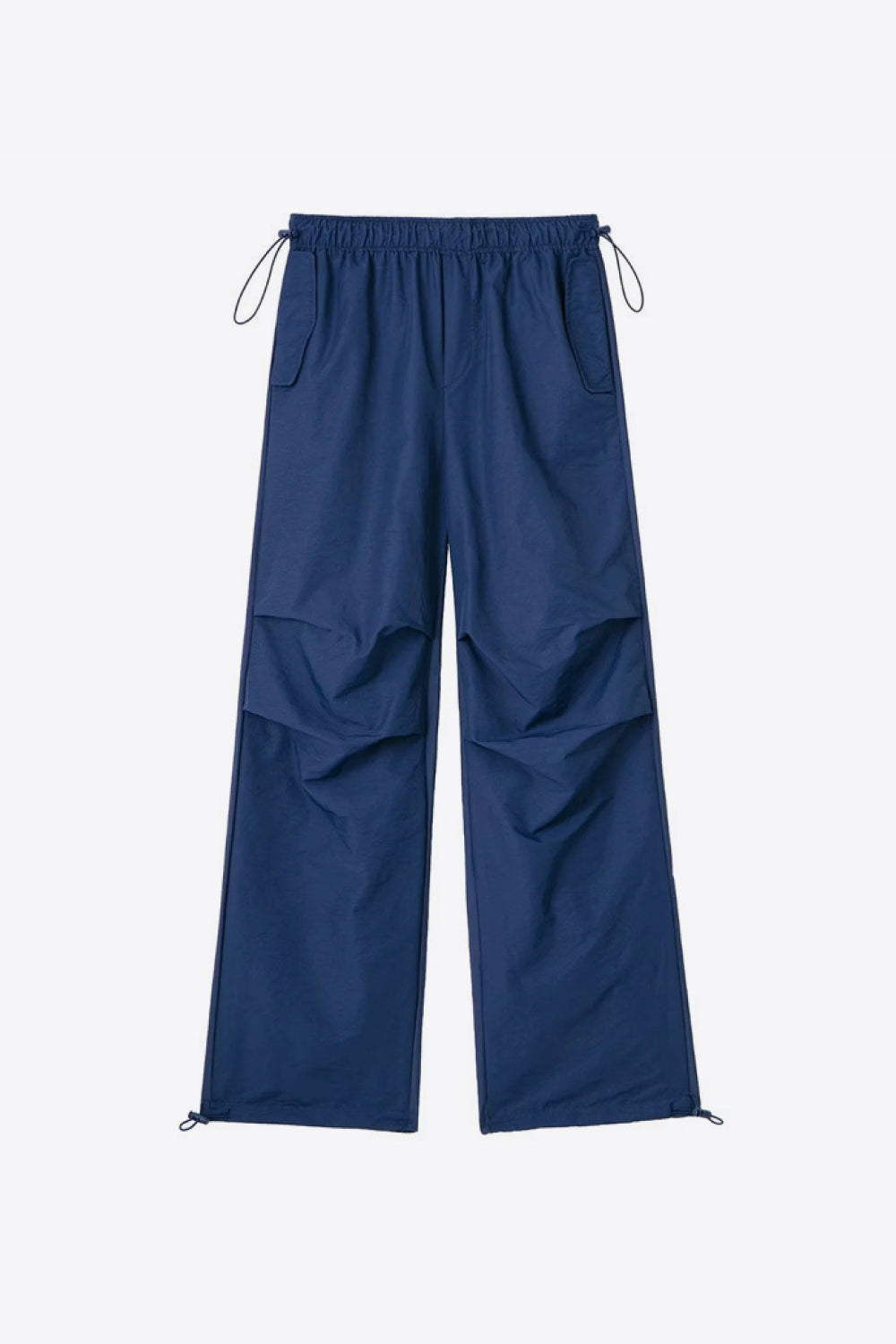 Drawstring Waist Pants with Pockets - Blue / XS - Bottoms - Pants - 10 - 2024