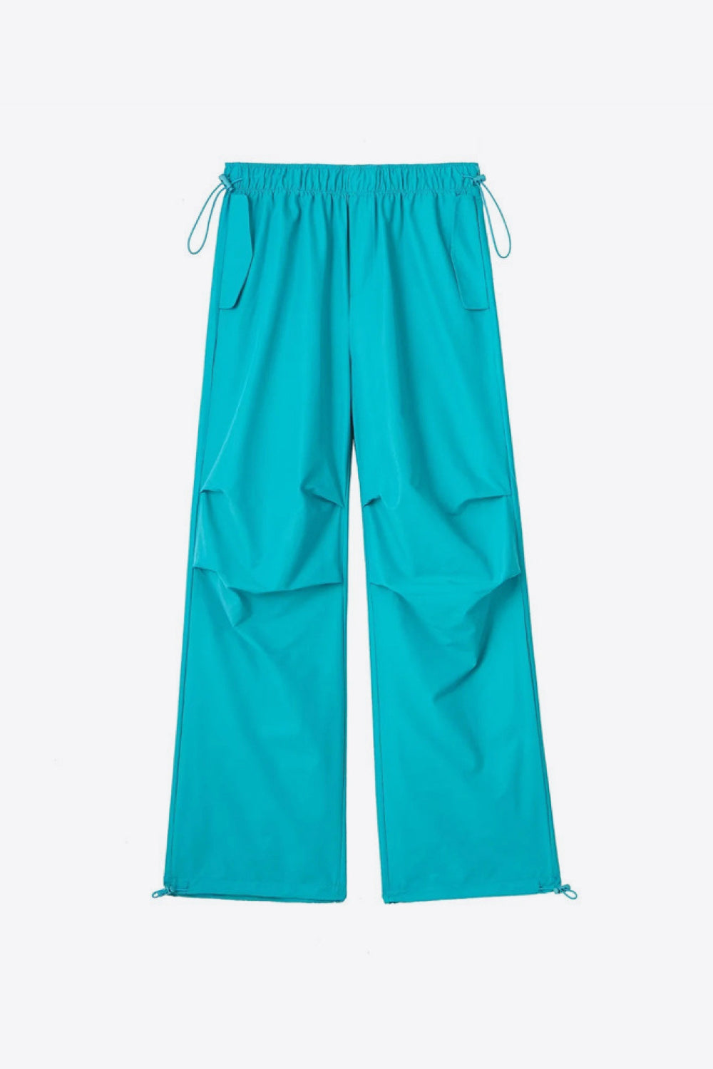 Drawstring Waist Pants with Pockets - Light Blue / XS - Bottoms - Pants - 16 - 2024