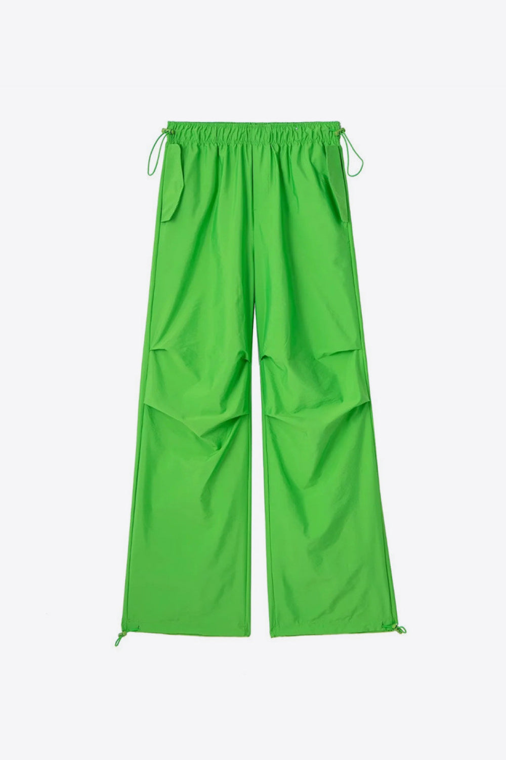 Drawstring Waist Pants with Pockets - Light Green / XS - Bottoms - Pants - 20 - 2024