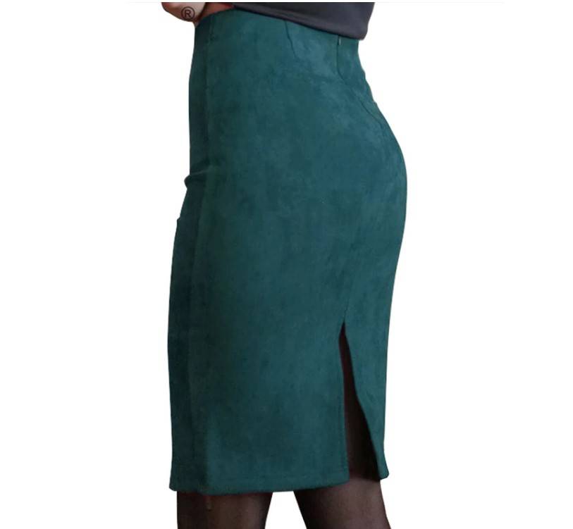 Eco-Suede Pencil Skirt - Bottoms - Skirts - 7 - 2024