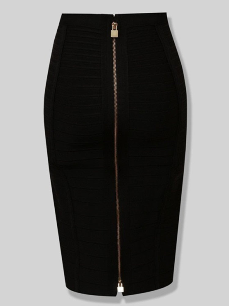 Elastic Bodycon Summer Pencil Skirt - Black / XXL - Bottoms - Skirts - 33 - 2024