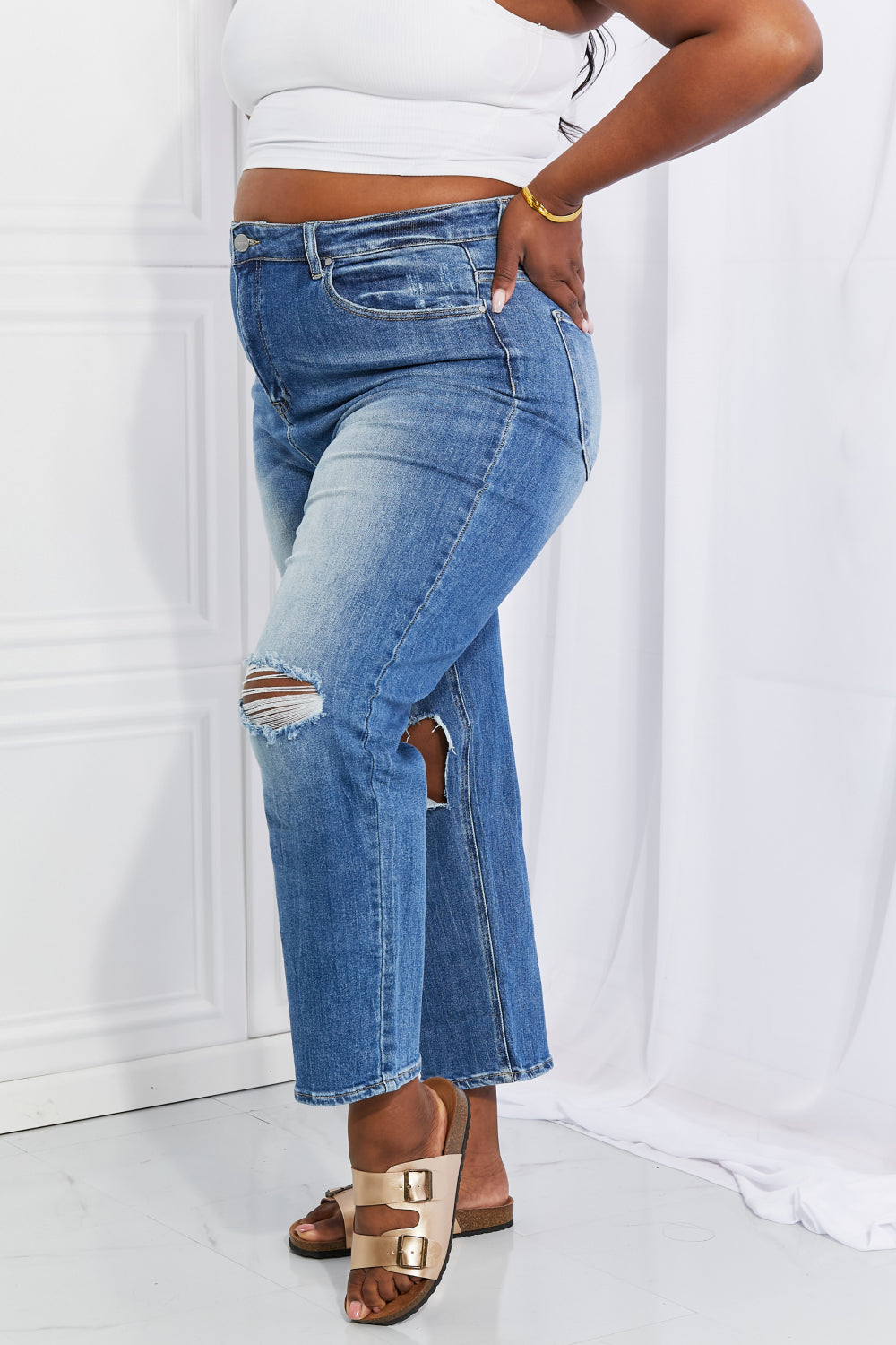 Emily High Rise Relaxed Jeans - Bottoms - Pants - 7 - 2024
