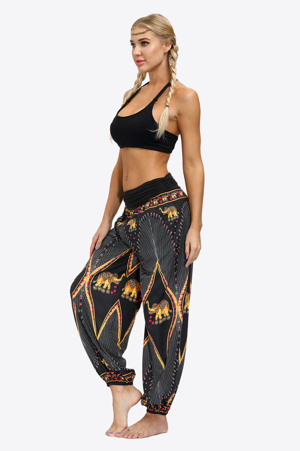 Exotic Style Printed Ruched Pants - Bottoms - Pants - 9 - 2024