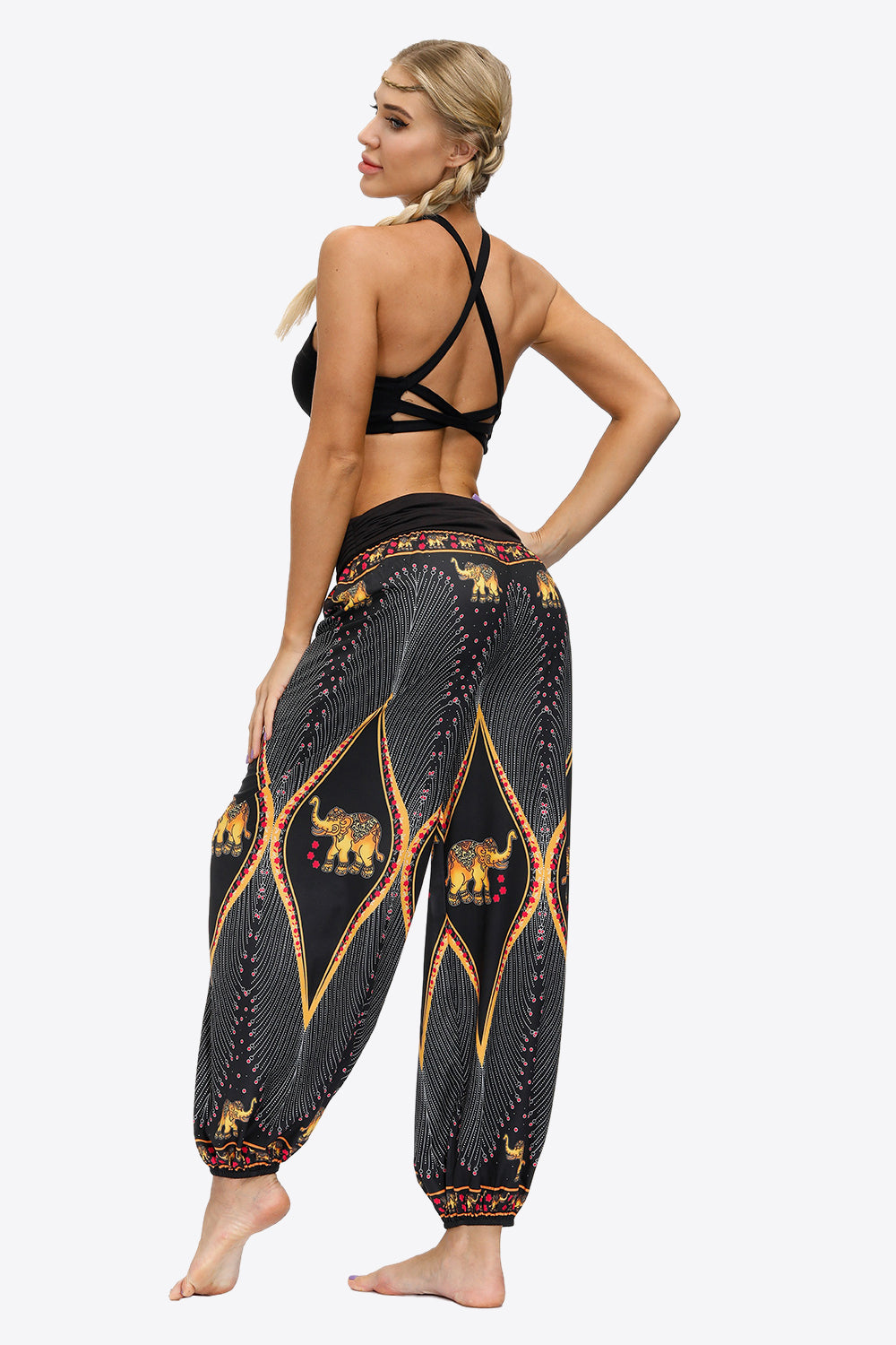 Exotic Style Printed Ruched Pants - Bottoms - Pants - 11 - 2024