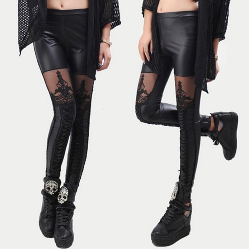 Faux Leather Gothic Leggings - Black / One Size / Nearest Warehouse - Bottoms - Clothing - 1 - 2024