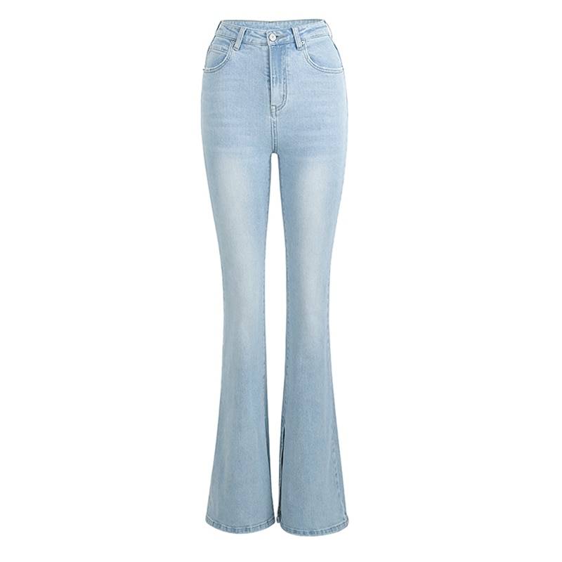 Flared High Waist Skinny Jeans - Light Blue / XL / Nearest Warehouse - Bottoms - Clothing - 17 - 2024