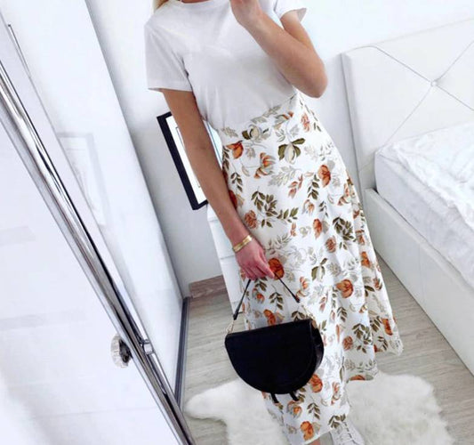 Floral Print Maxi Skirt - Bottoms - Clothing - 1 - 2024