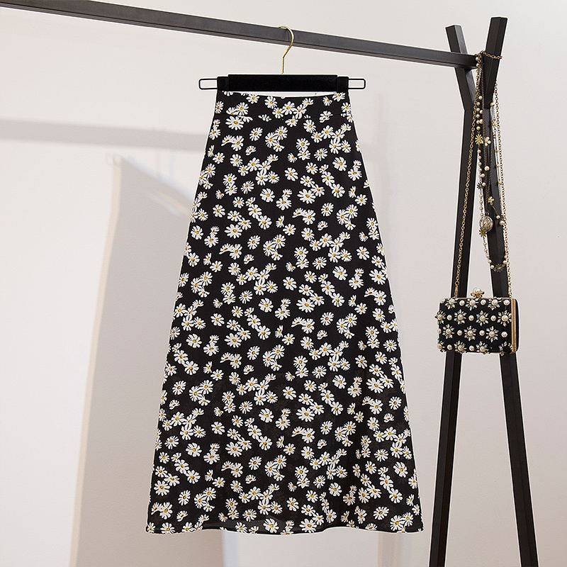 Floral Print Maxi Skirt - Black / S - Bottoms - Clothing - 17 - 2024