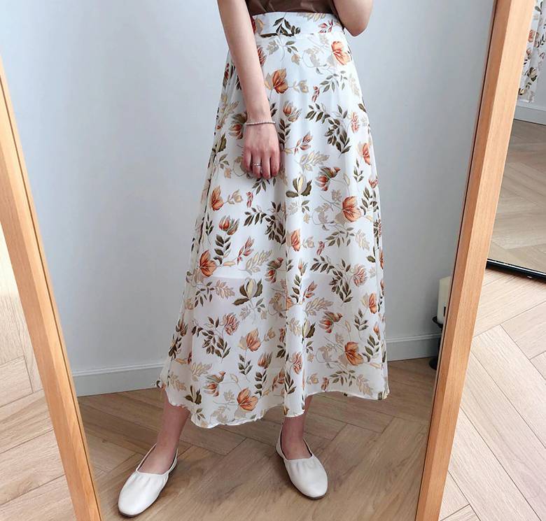 Floral Print Maxi Skirt - Bottoms - Clothing - 3 - 2024