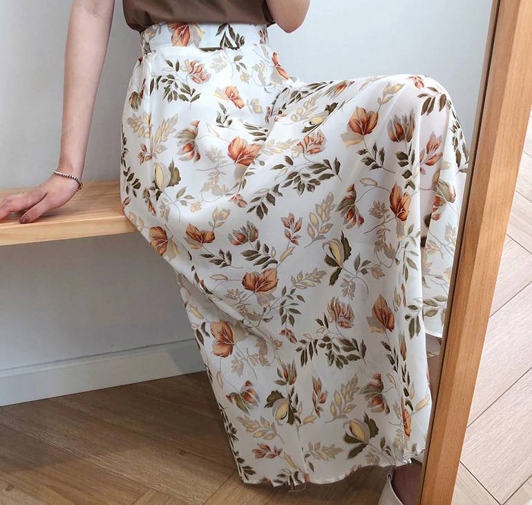 Floral Print Maxi Skirt - Bottoms - Clothing - 4 - 2024