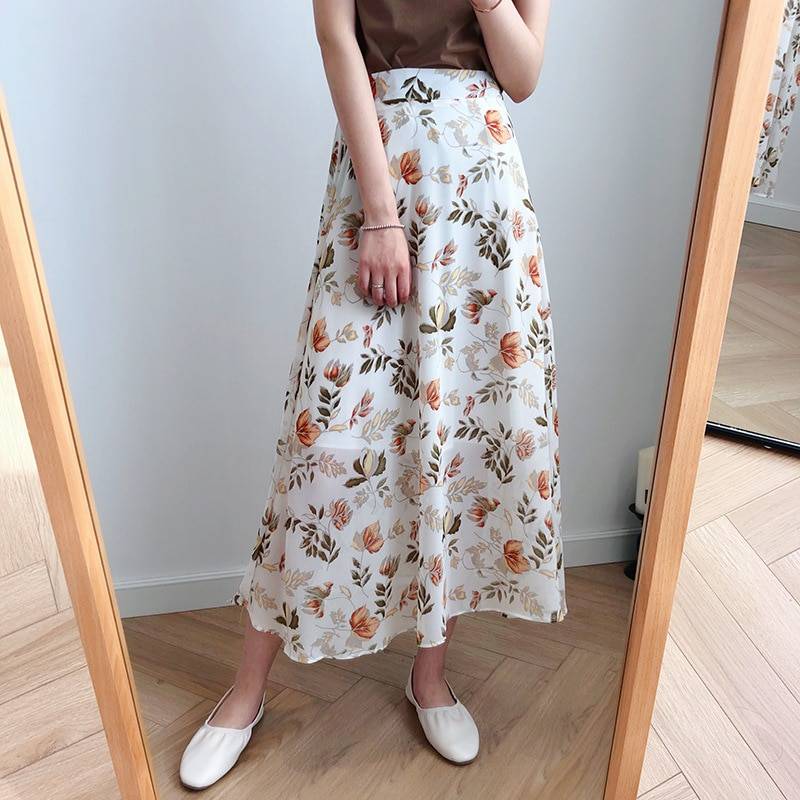 Floral Print Maxi Skirt - Bottoms - Clothing - 8 - 2024