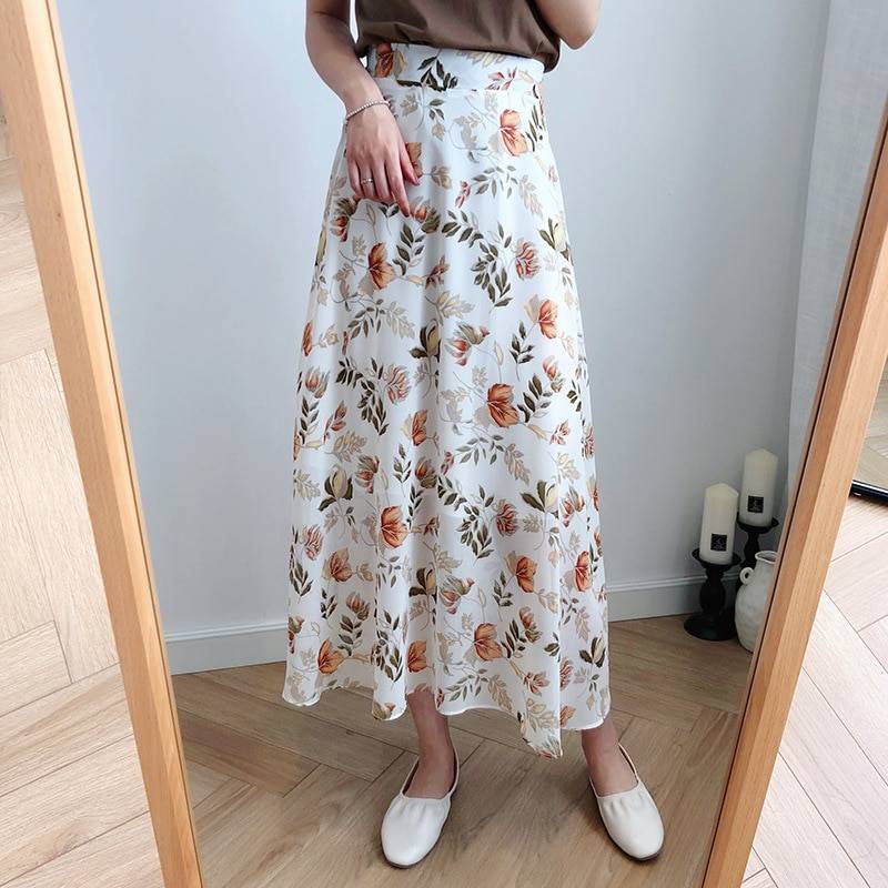 Floral Print Maxi Skirt - Bottoms - Clothing - 9 - 2024