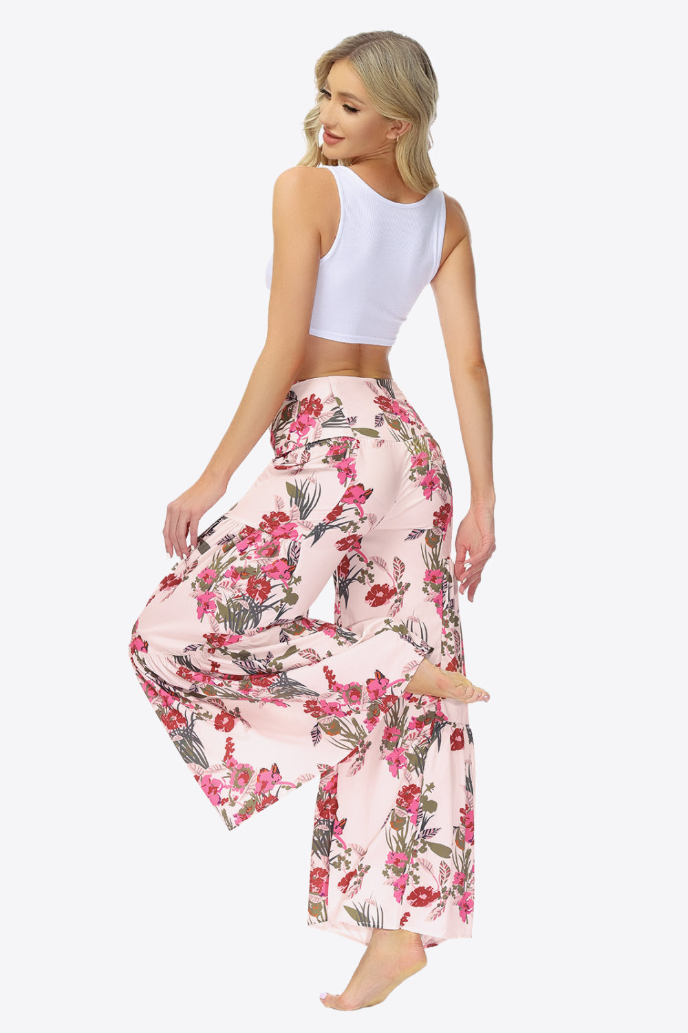 Floral Tie-Waist Tiered Culottes - Bottoms - Pants - 13 - 2024