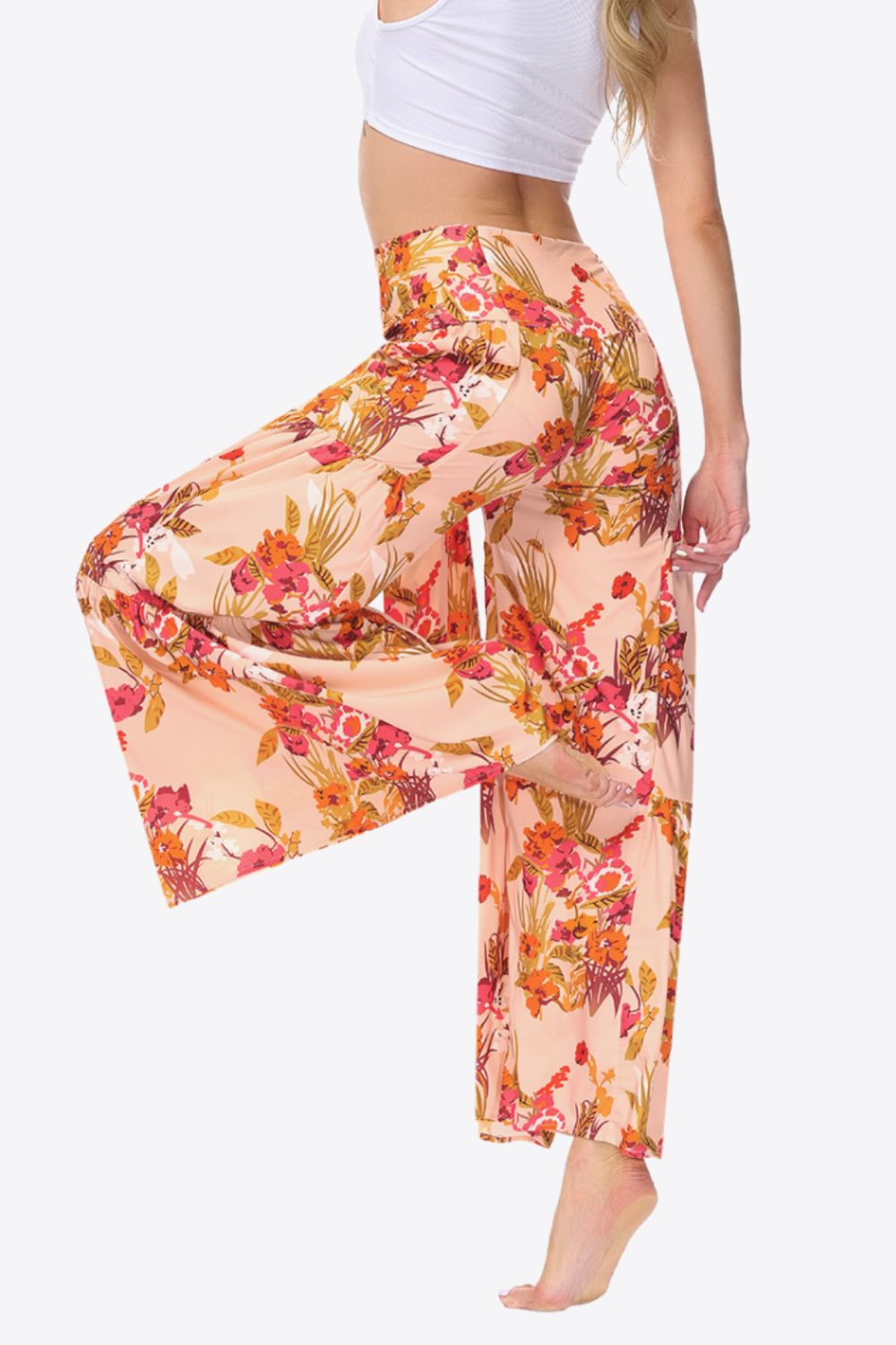 Floral Tie-Waist Tiered Culottes - Bottoms - Pants - 28 - 2024