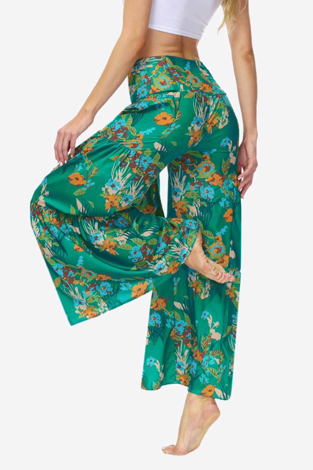 Floral Tie-Waist Tiered Culottes - Bottoms - Pants - 24 - 2024