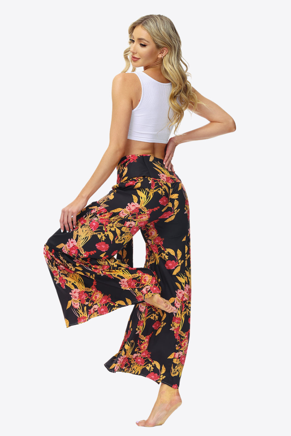 Floral Tie-Waist Tiered Culottes - Bottoms - Pants - 16 - 2024