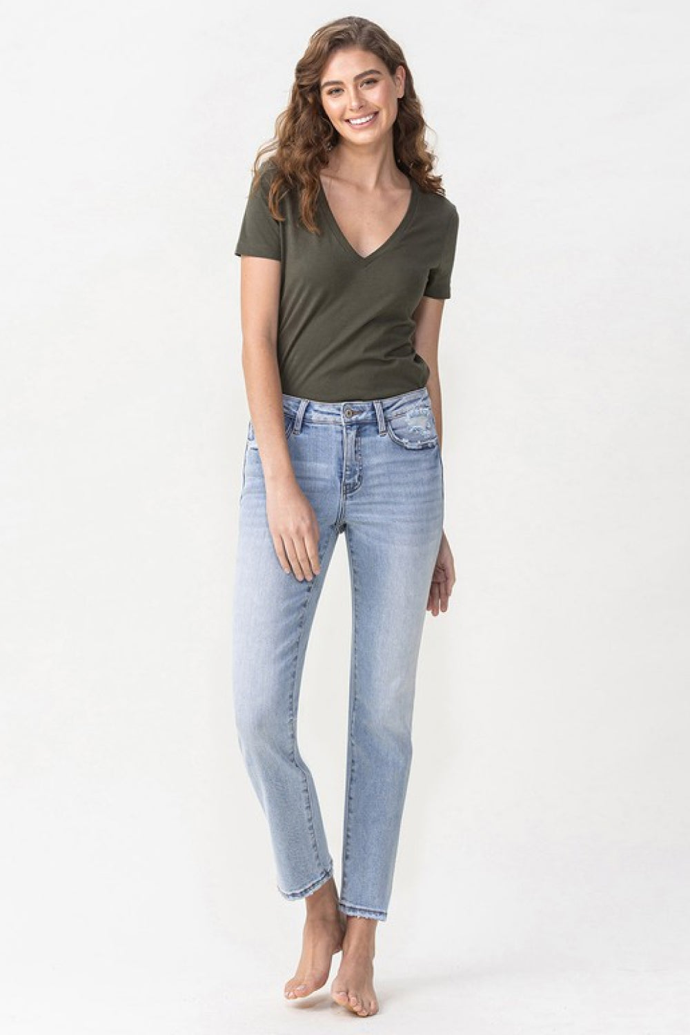 Full Size Andrea Midrise Crop Straight Jeans - Bottoms - Pants - 3 - 2024