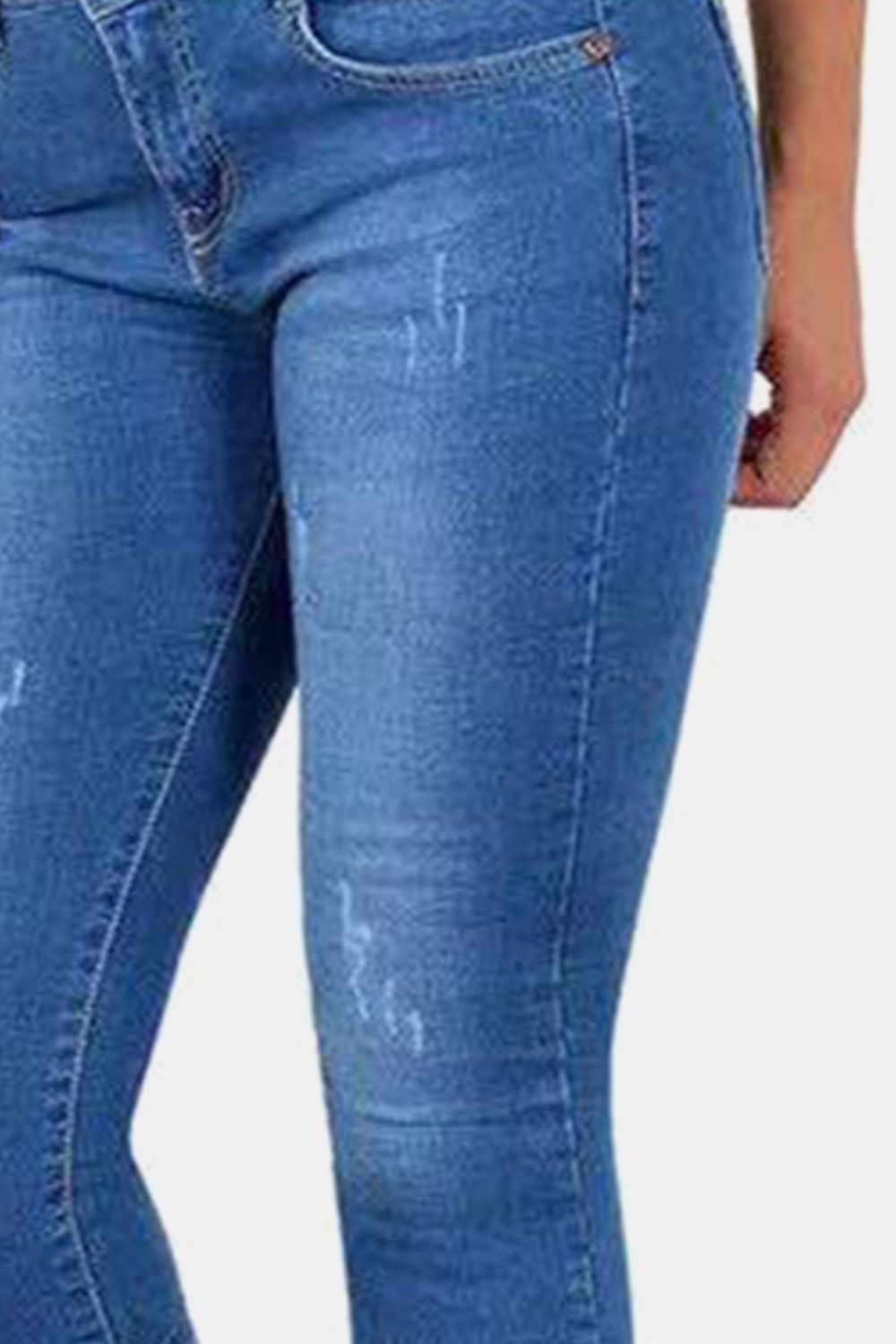 Full Size Buttoned Capris Jeans - Bottoms - Pants - 3 - 2024