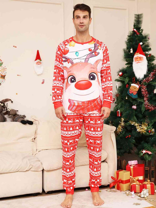 Full Size Christmas Long Sleeve Top and Pants Set - Kawaii Stop - Christmas, Christmas Set, Comfortable Loungewear, Festive Fashion, Festive Spirit, Holiday Gathering, Holiday Style, Ship From Overseas, Two-Piece Set, Z.Y@
