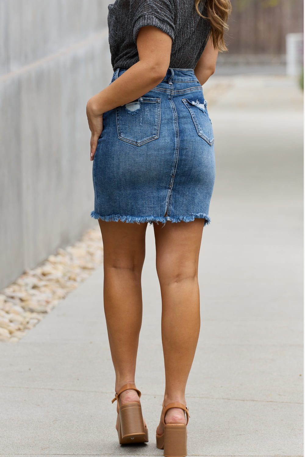 Full Size Denim Mini Skirt - Bottoms - Skirts - 2 - 2024