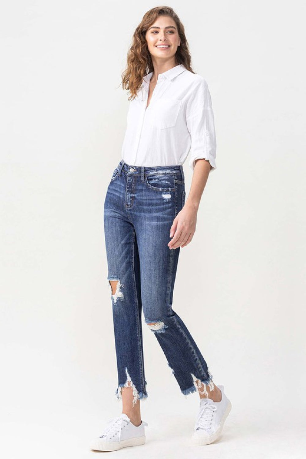 Full Size High Rise Crop Straight Leg Jeans - Bottoms - Pants - 4 - 2024