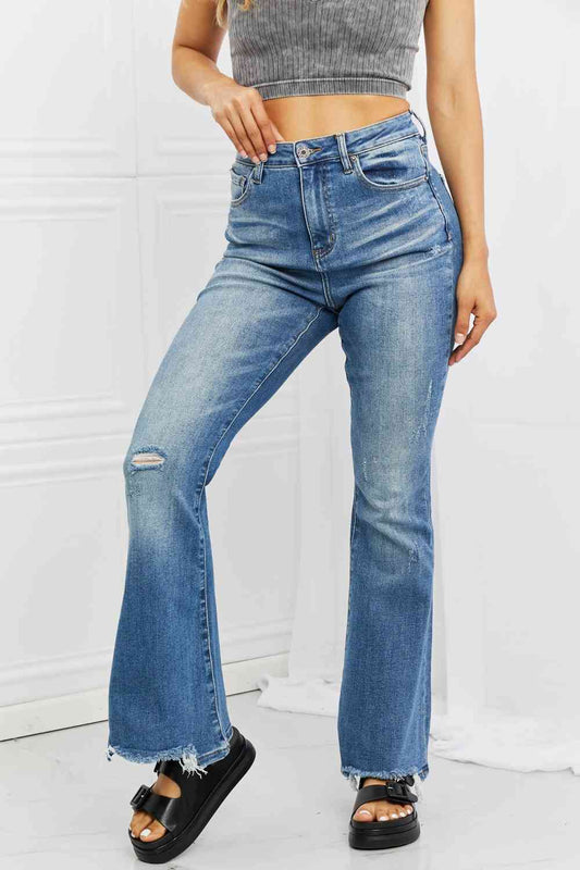 Full Size Iris High Waisted Flare Jeans - Medium / 1(25) - Bottoms - Pants - 1 - 2024