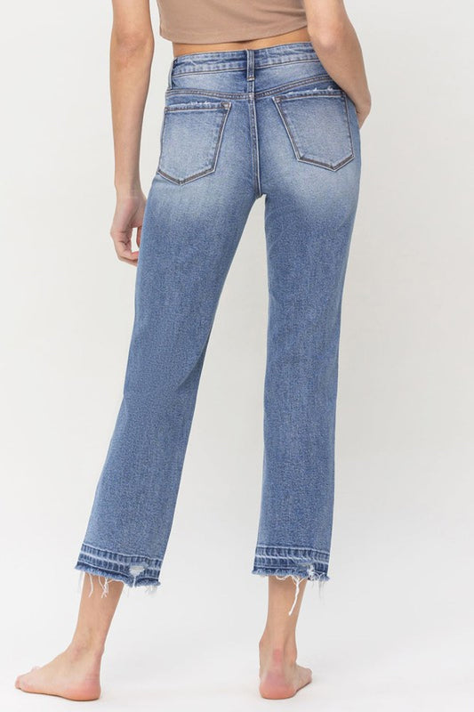 Full Size Lena High Rise Crop Straight Jeans - Bottoms - Pants - 2 - 2024
