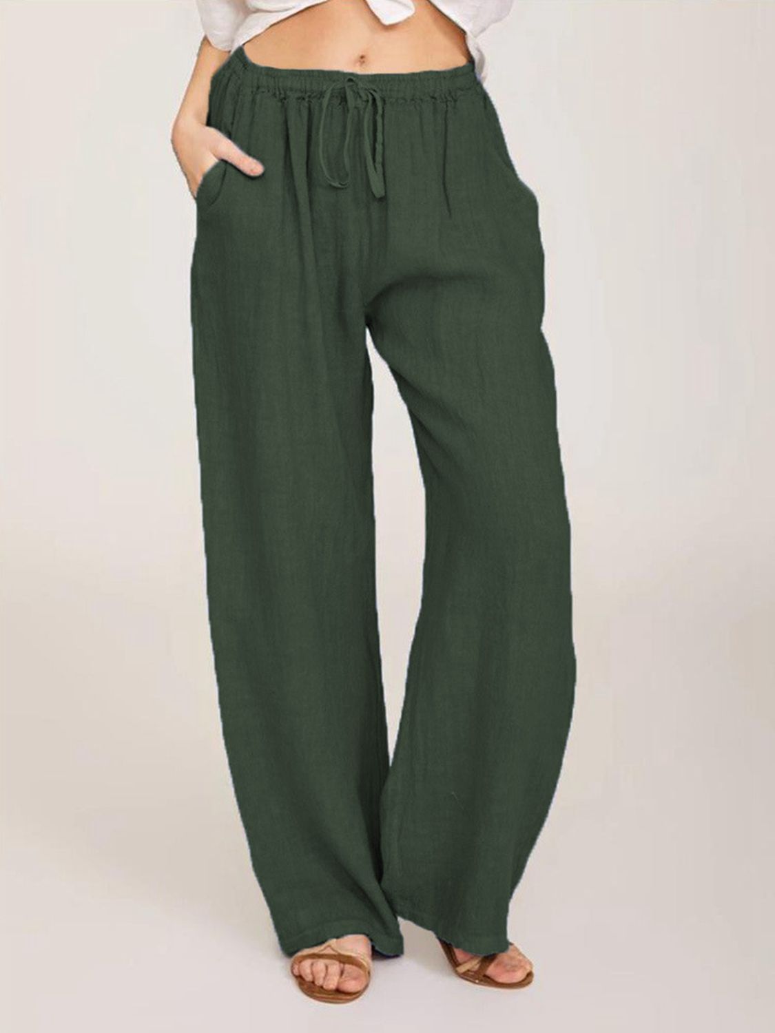 Full Size Long Pants - Dark Green / S - Bottoms - Pants - 4 - 2024
