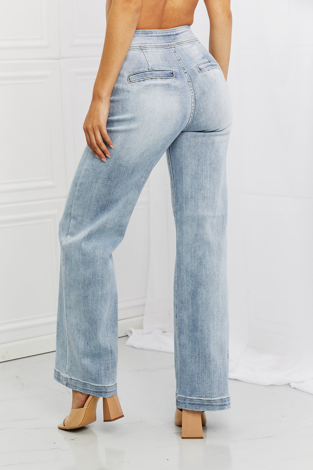 Full Size Luisa Wide Flare Jeans - Bottoms - Pants - 2 - 2024