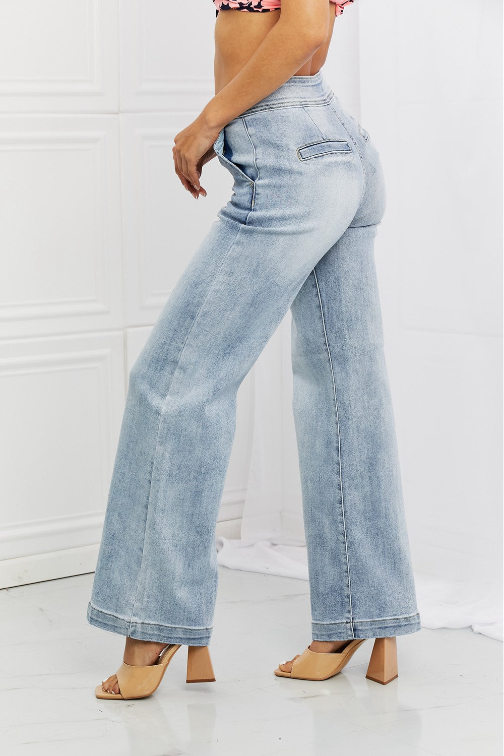 Full Size Luisa Wide Flare Jeans - Bottoms - Pants - 3 - 2024