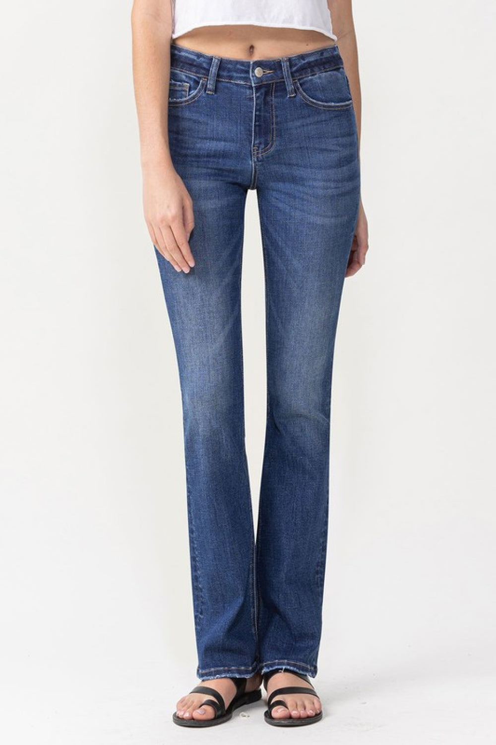 Full Size Rebecca Midrise Bootcut Jeans - Dark / 24 - Bottoms - Pants - 1 - 2024