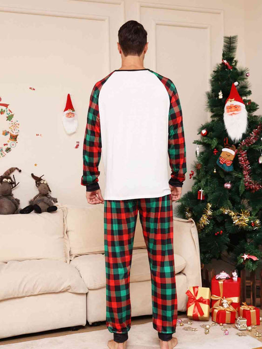 Full Size Reindeer Graphic Top and Plaid Pants Set - Bottoms - Outfit Sets - 2 - 2024