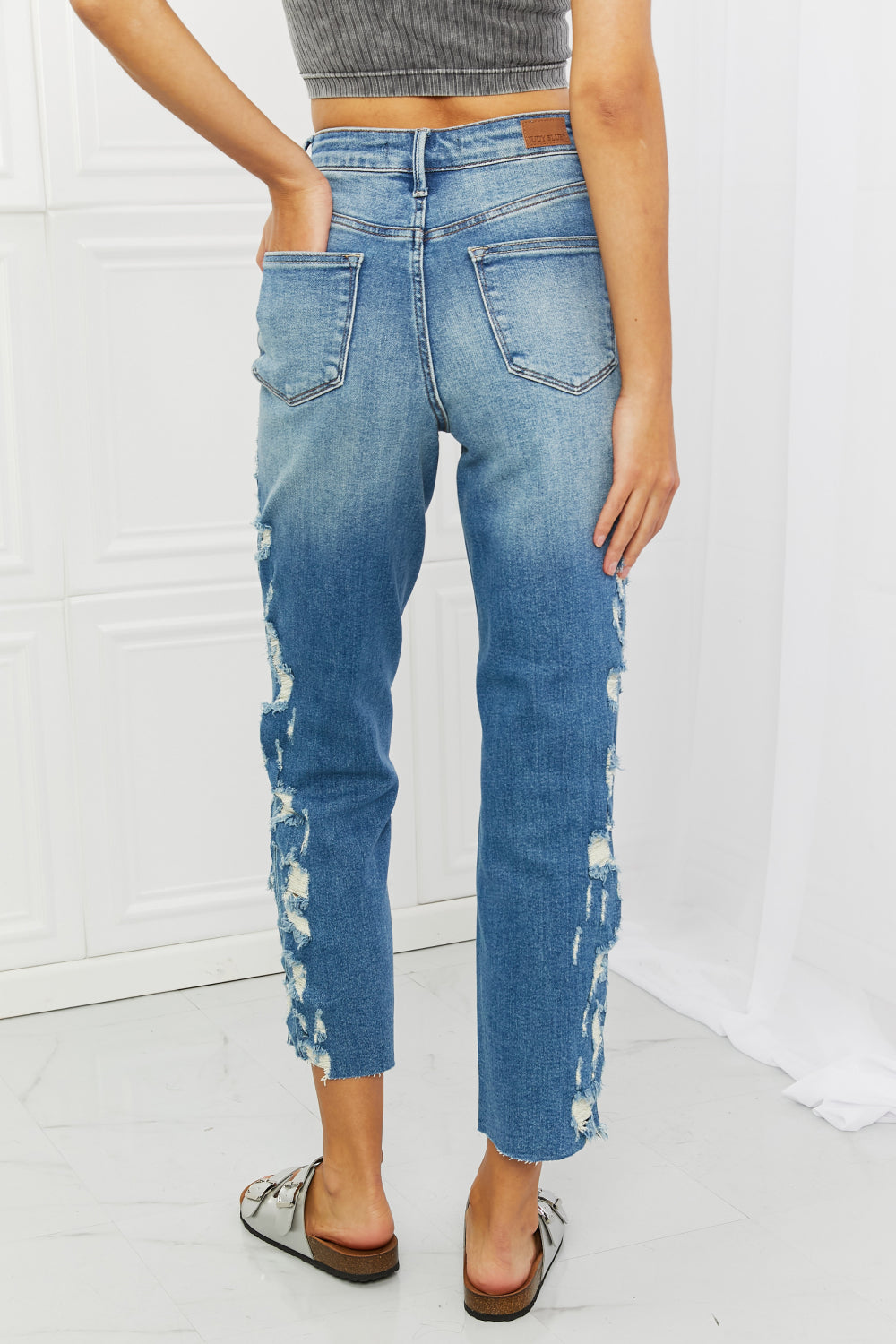 Full Size Straight Leg Distressed Jeans - Bottoms - Pants - 5 - 2024