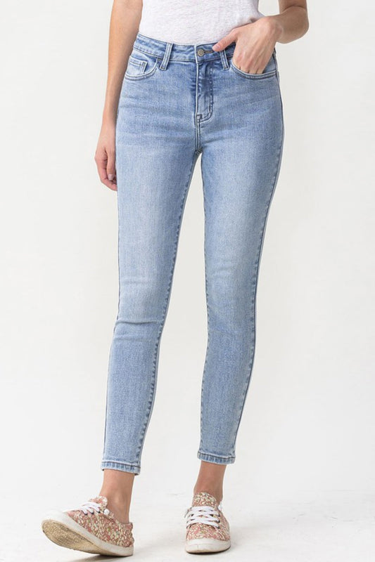 Full Size Talia High Rise Crop Skinny Jeans - Light / 24 - Bottoms - Pants - 1 - 2024