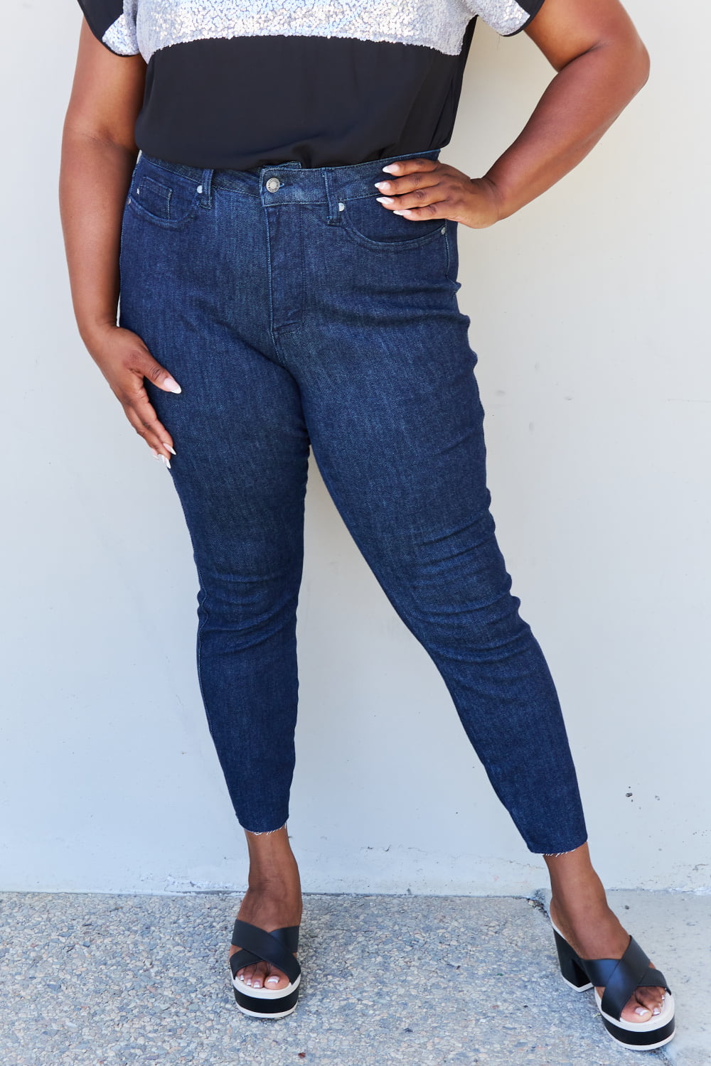 Full Size Tummy Control High Waist Skinny Jeans - Bottoms - Pants - 7 - 2024