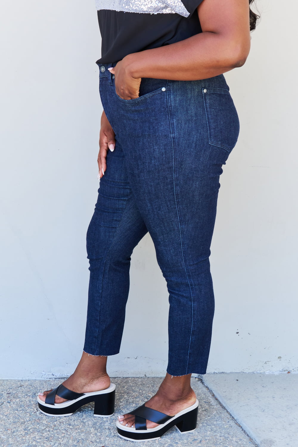 Full Size Tummy Control High Waist Skinny Jeans - Bottoms - Pants - 8 - 2024