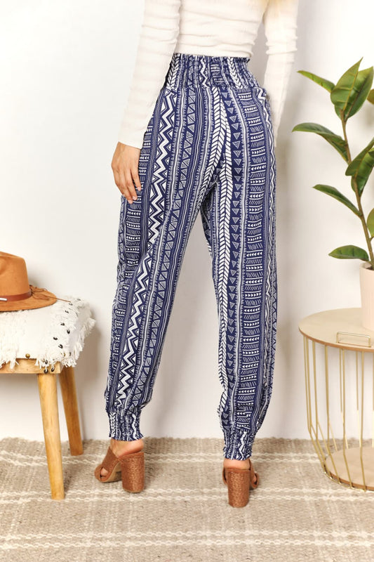 Geometric Print Tassel High-Rise Pants - Bottoms - Pants - 2 - 2024