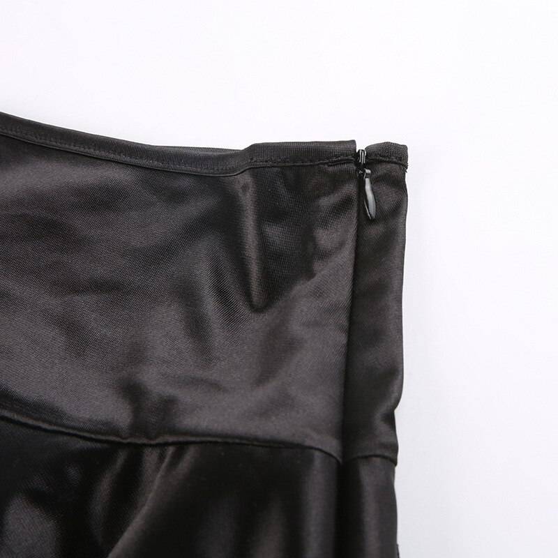 Gothic Black Mini Skirt With Flare Pants - Bottoms - Shirts & Tops - 14 - 2024