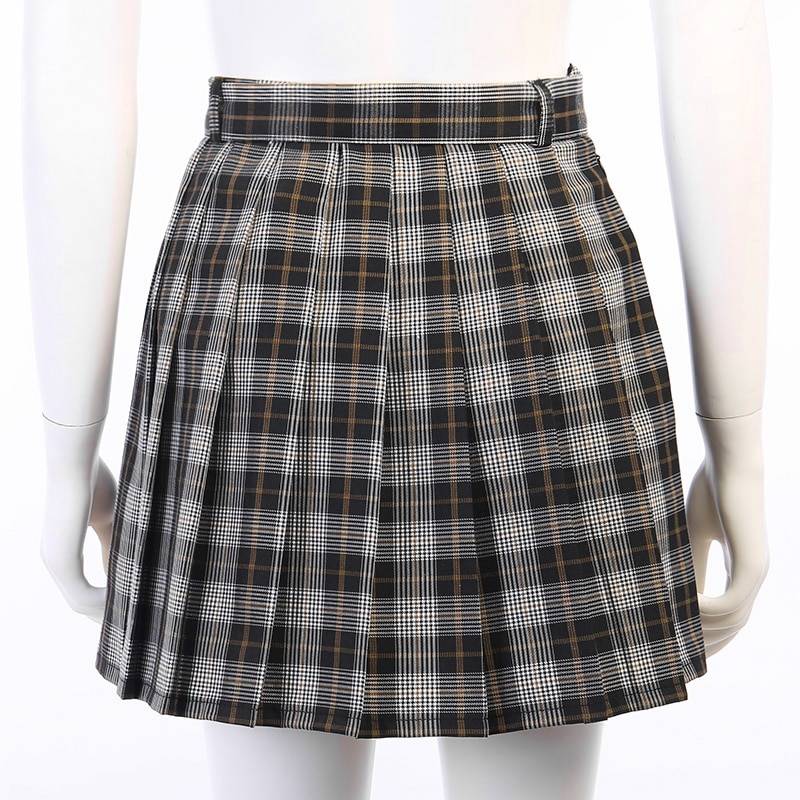 Grunge Plaid Pleated Mini Skirt - Bottoms - Shirts & Tops - 15 - 2024