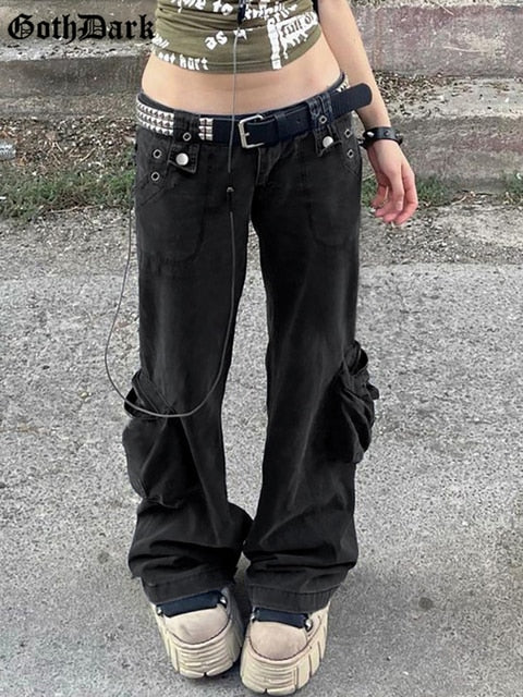 Grunge Streetwear Cargo Pants - Bottoms - Shirts & Tops - 2 - 2024