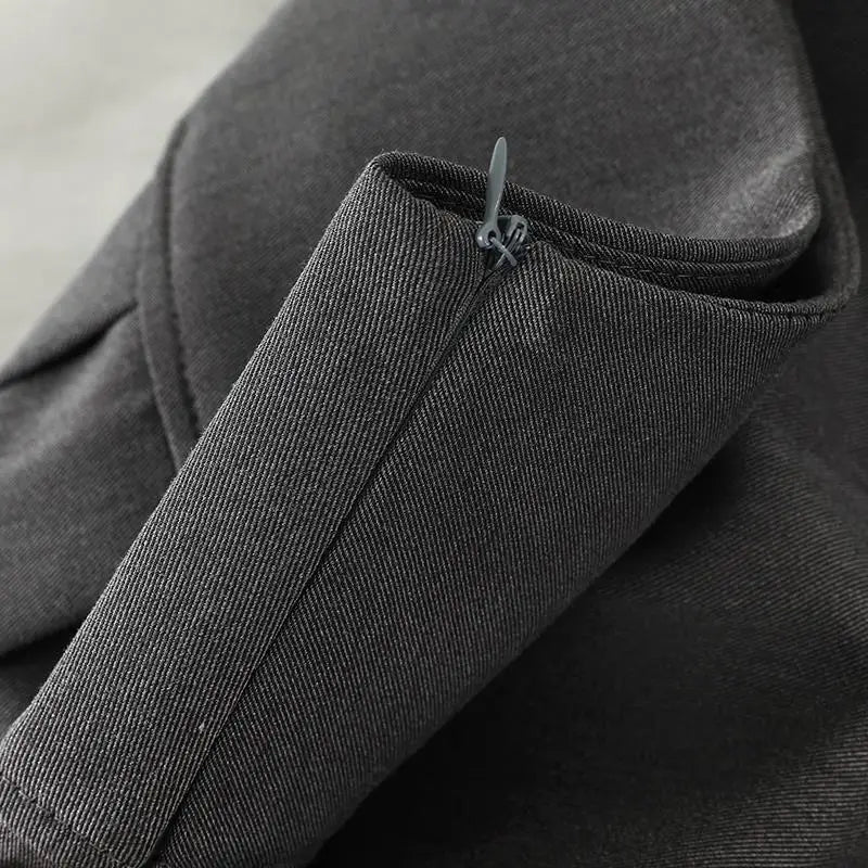 Harajuku Double Belt Pleated Tennis Skirt (Grey/Black) - Bottoms - Skirts - 5 - 2024